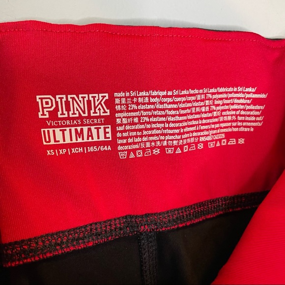 VS PINK Ultimate Leggings XS Black and Pink - Picture 2 of 4